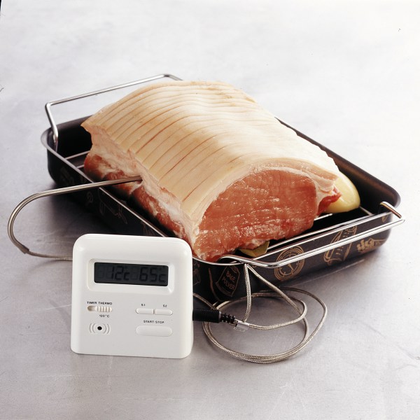 Centrumtemperatur tilberedning gris